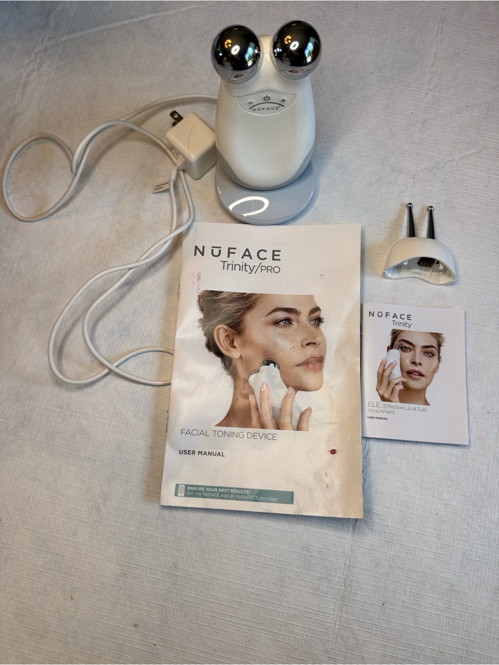 NuFace Trinity/PRO Facial Toning Device in White and Silver